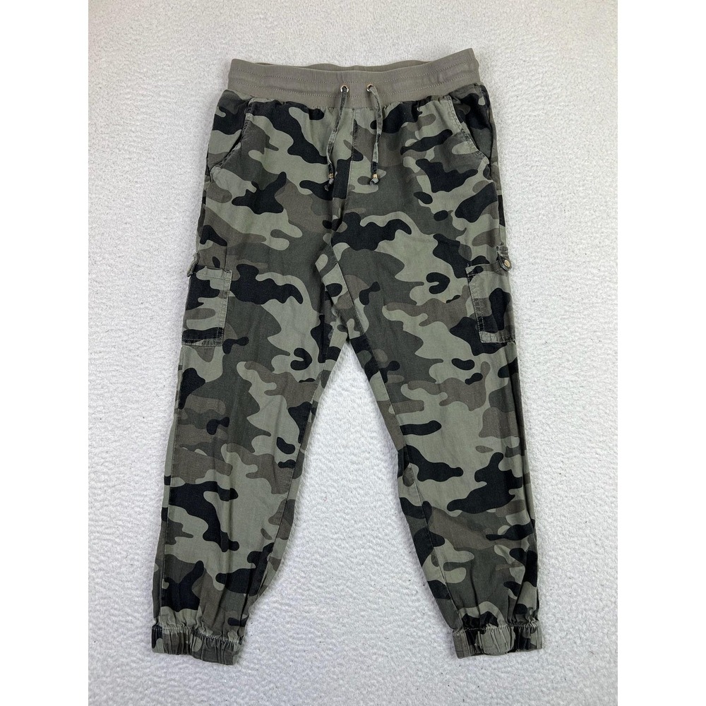 Guess Pants Mens Small Camo Cargo Jogger Drawstring Waist Casual Urban Style